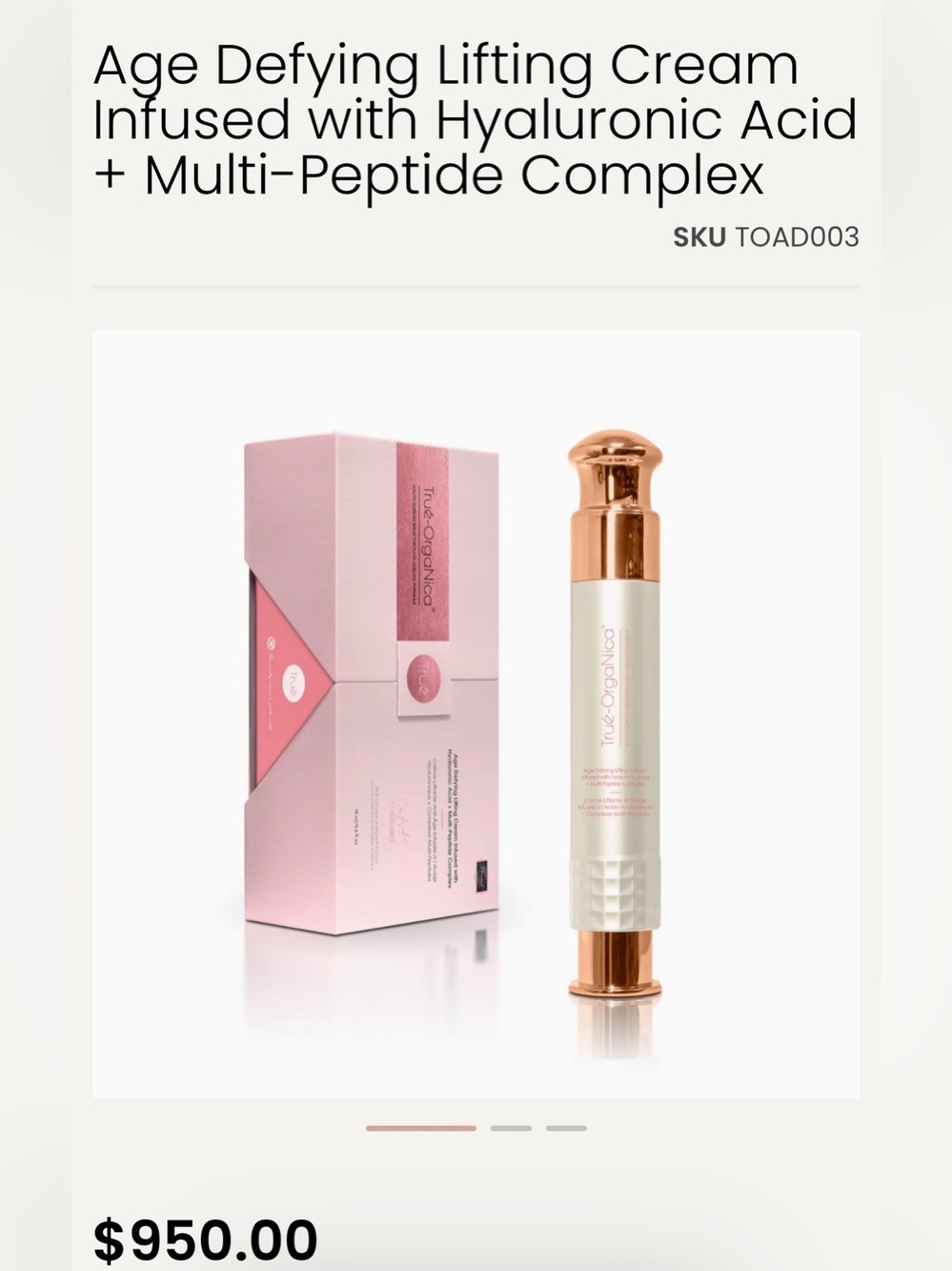 TRUe Pink & Rose Gold Hydrating Peptide Serum